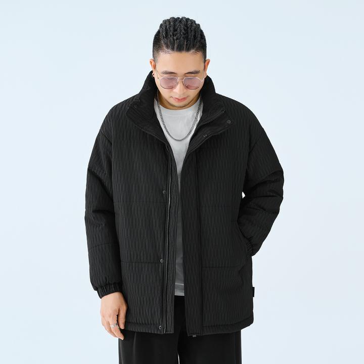 半墨大码男装宽松加大加肥立领棉服秋冬新款胖子男士休闲上衣3286