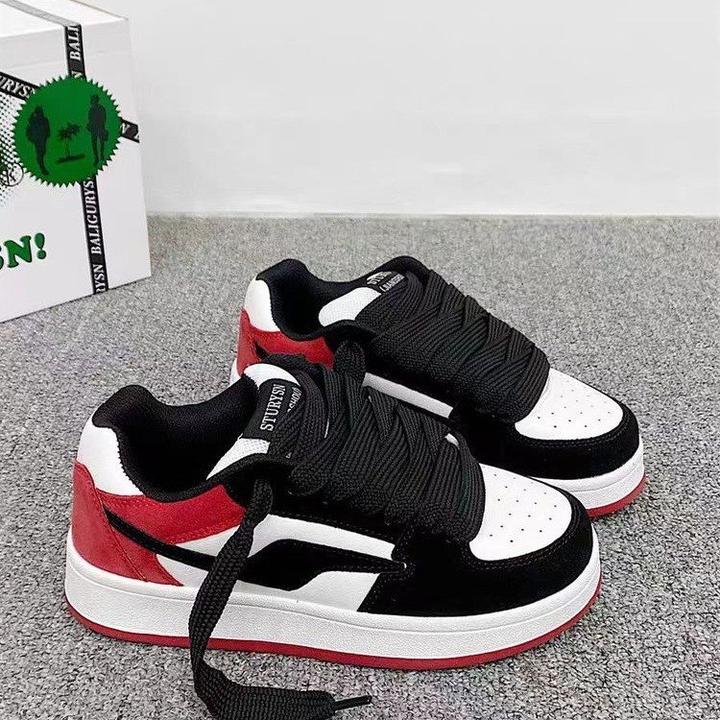 国潮校园小众废土风ins潮2025春季新款学生百搭帅气休闲面包鞋女