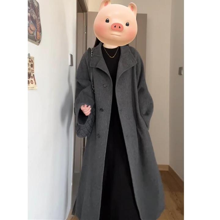 呢子大衣女2024新款秋冬高级感毛呢外套韩系小个子冬天中长款气质