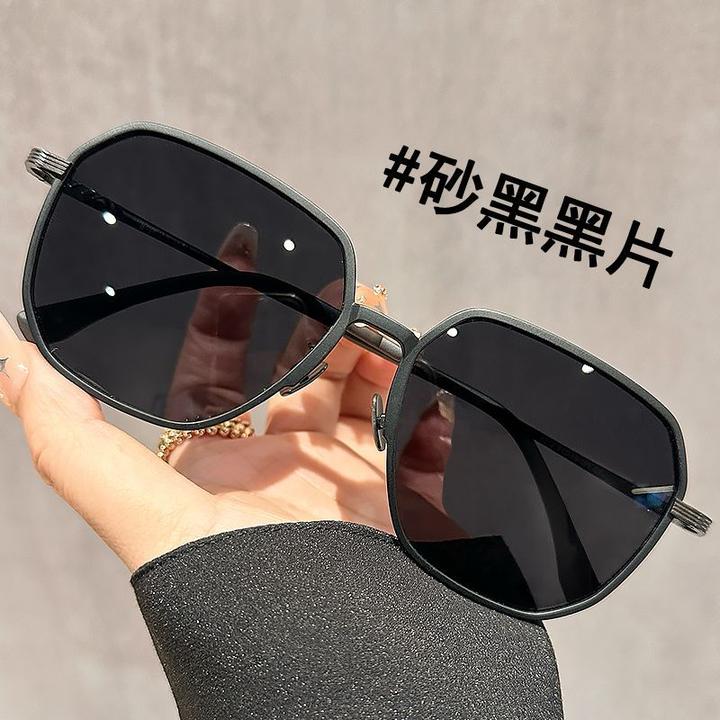 高档超轻塑钢钛大脸男士墨镜防紫外太阳镜驾驶开车专用偏光司机眼