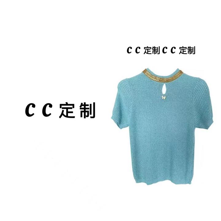 时尚上衣夏季船领针织衫毛针织衫镂空气质夏季百搭