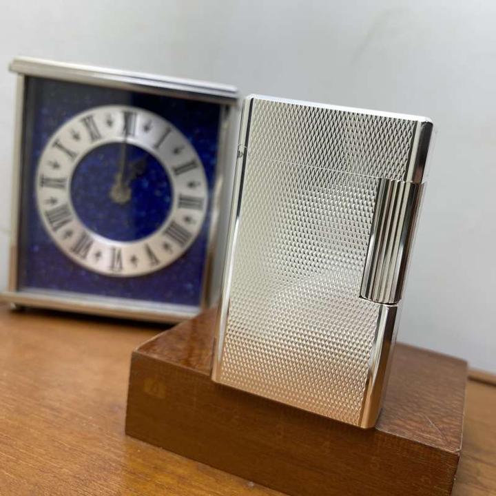 原装正品保证！法国S.T.Dupont都彭L1 银色麦纹大号款打火机Ax