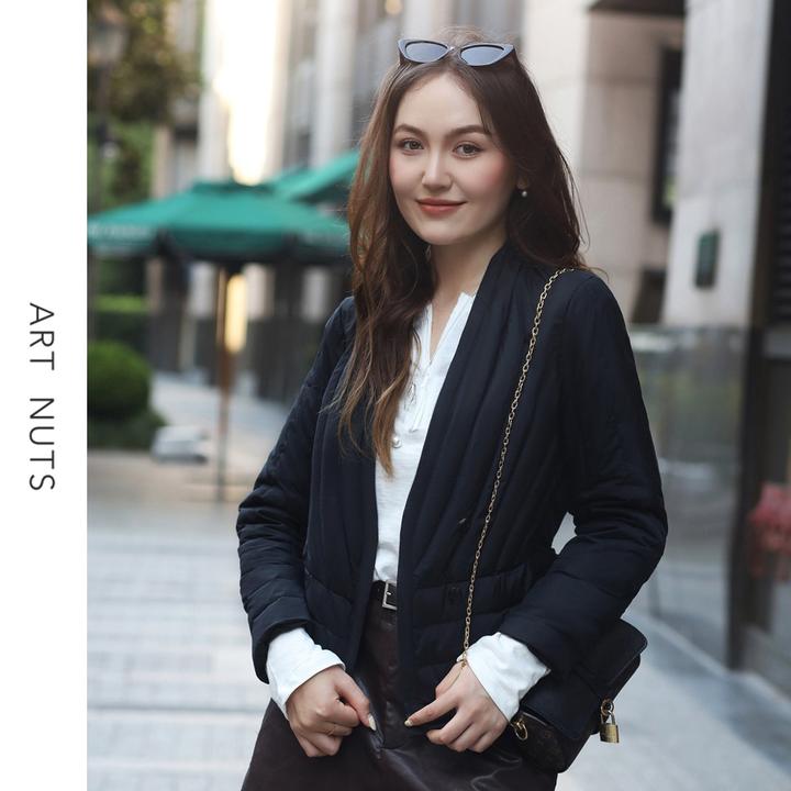 【90白鹅绒】百搭轻薄显瘦时尚韩版女士羽绒服长袖舒适休闲薄款保暖