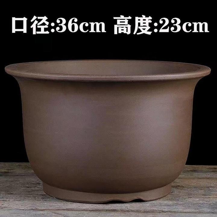 宜兴正品紫砂手工长方形特大口径盆景花盆家用特大号大号超值热卖