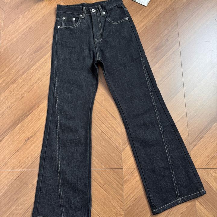 「弯刀解构原牛」14盎司cleanfit修身微喇叭646显瘦显高男女牛仔裤