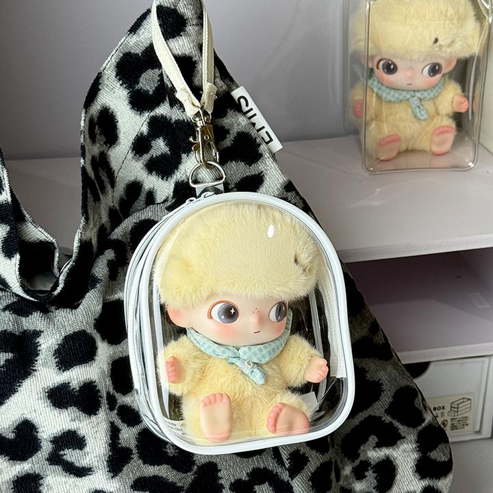 DIMOO新生日记系列搪胶保护套13cm娃包泡泡玛特棉花娃娃外出防尘