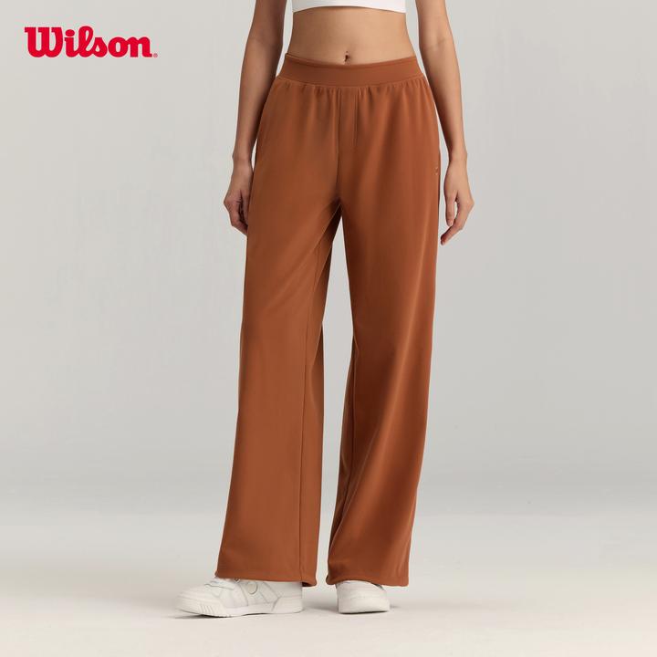 Wilson威尔胜25秋季新款女士Fuzz阔腿运动针织长裤WW20101