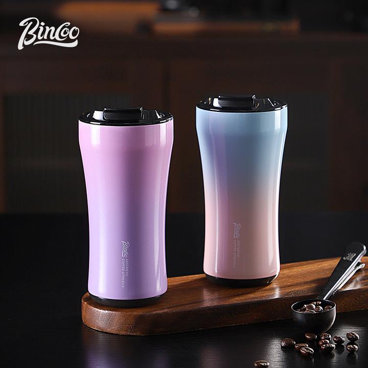 Bincoo幻彩光影咖啡杯保温杯挂耳便携车载水杯新款女生高颜值杯子
