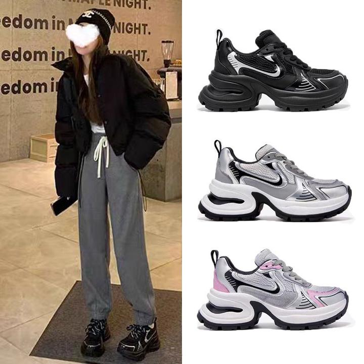 赵露思同款厚底老爹鞋舒适百搭情侣款网面女款时髦时尚运动鞋爆款