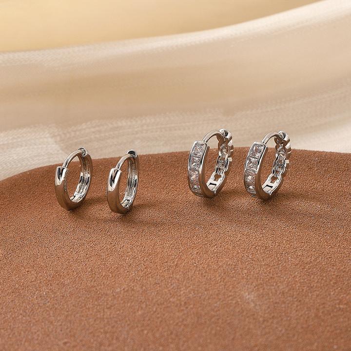 纯铜陶瓷耳饰 简约褶皱耳钉百搭气质设计感耳环精致小巧小众时尚