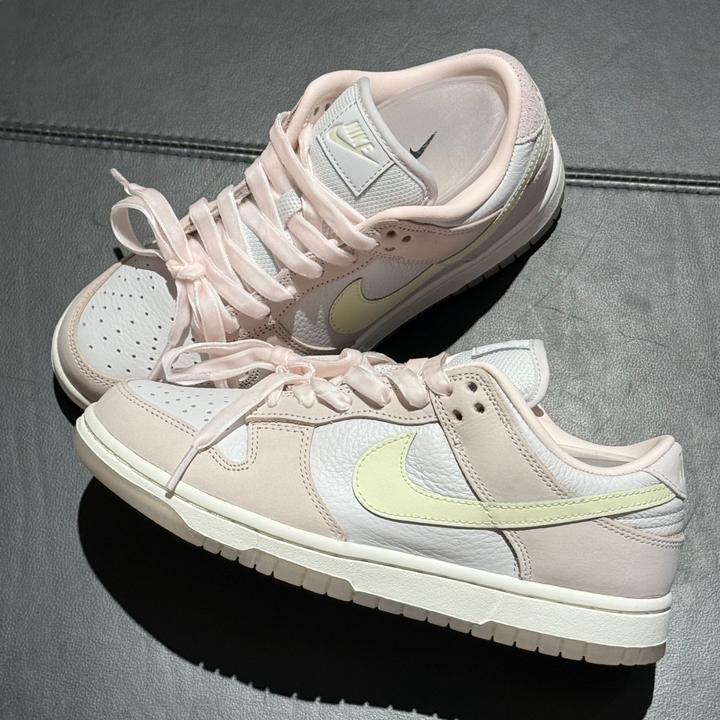 NIKE耐克DUNK LOW女运动鞋春季芭蕾风胶底板鞋低帮复古FB7910-601