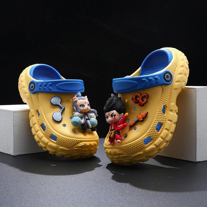 我的世界儿童洞洞鞋男童拖鞋2025夏季新款防滑宝宝男孩外穿沙滩鞋