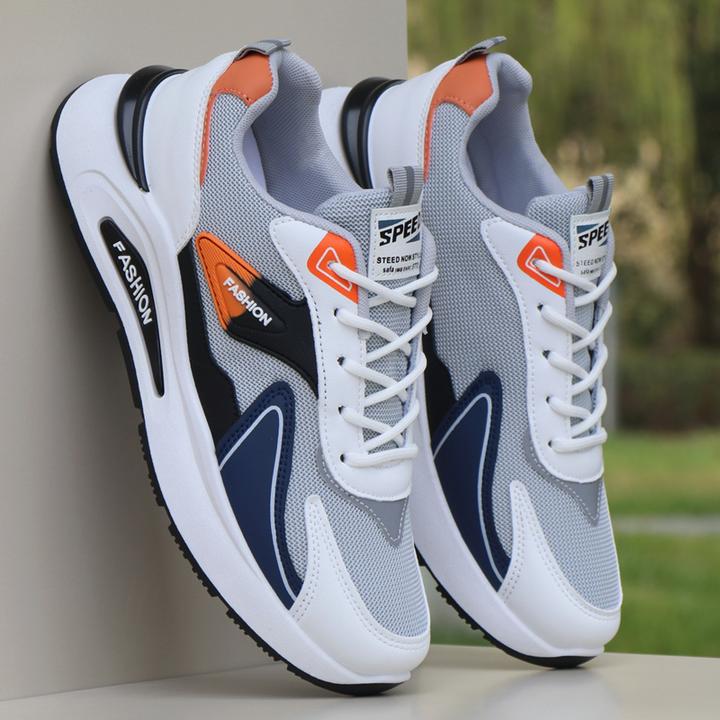 鞋子男透气男士运动鞋春秋季网面软底休闲鞋百搭轻便防滑跑步潮鞋