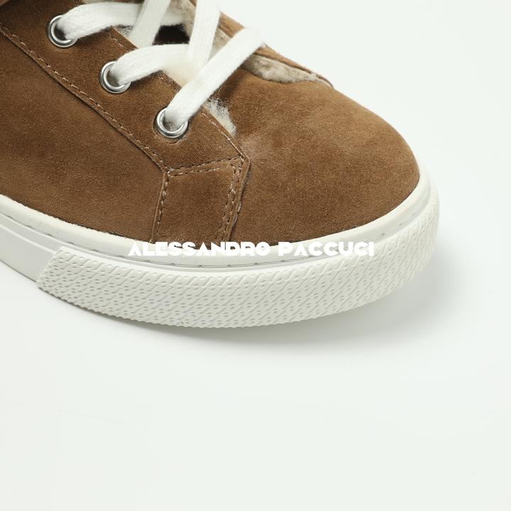 AP洛哥44181XY羊皮+羊毛保暖防滑冬季保暖运动鞋高帮鞋