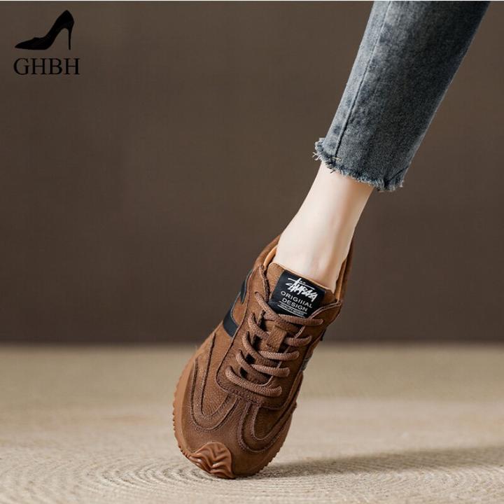 西班牙小众品牌时尚款时尚小蛮腰阿甘鞋简约防水运动鞋跑步鞋女鞋