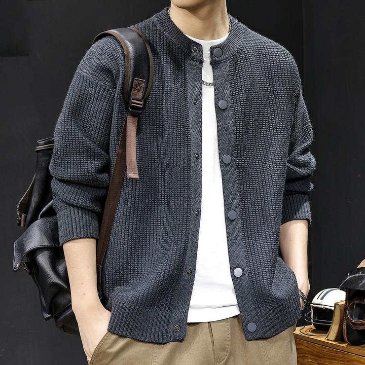 MR.MUDI/穆迪先生针织开衫毛衣男士外套秋冬款休闲高级感简约卫衣