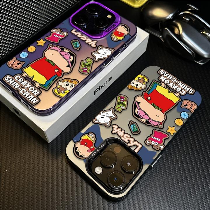 恶搞小新适用苹果16promax手机壳iPhone15硅胶14保护套17新款卡通