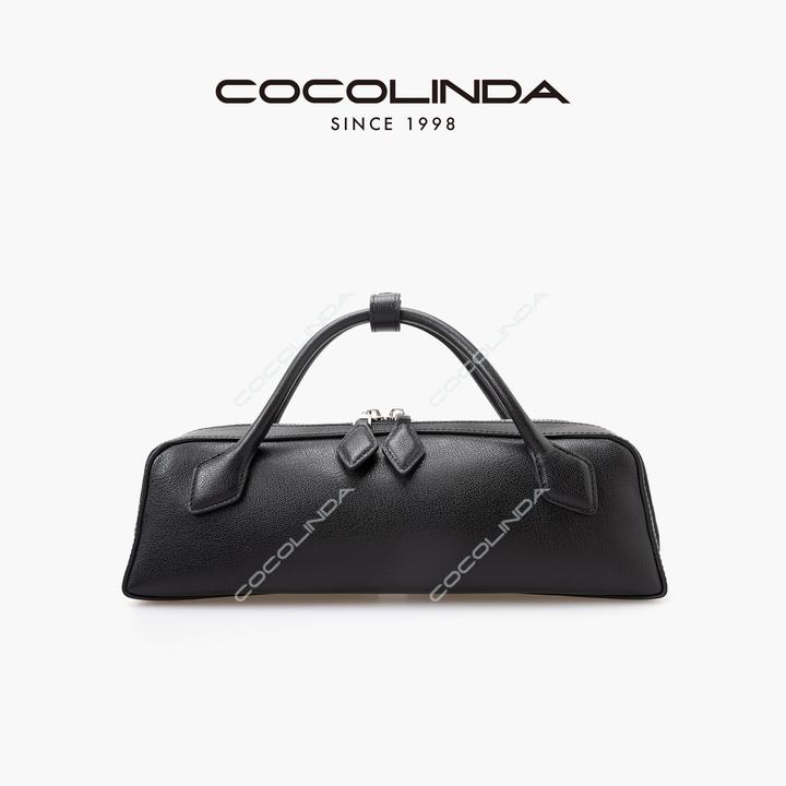 COCOLINDA| 【短柄 法棍包】头层牛皮 百搭简约腋下包单肩B2875