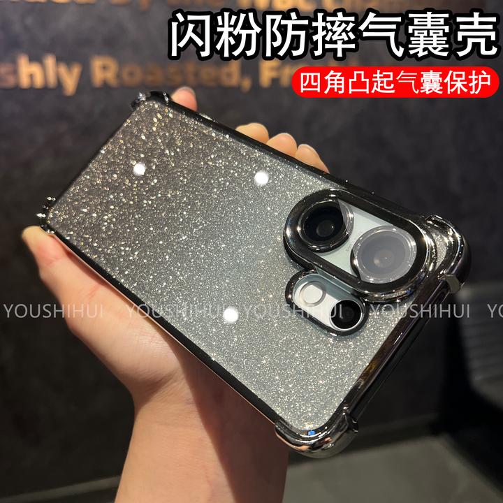 闪粉四角气囊防摔电镀适用vivoS30/S30Promini手机壳镜头全包保护