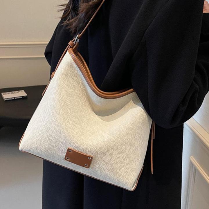 韩系ins潮流休闲托特包2025春夏新款上班通勤单肩包高级感斜挎包