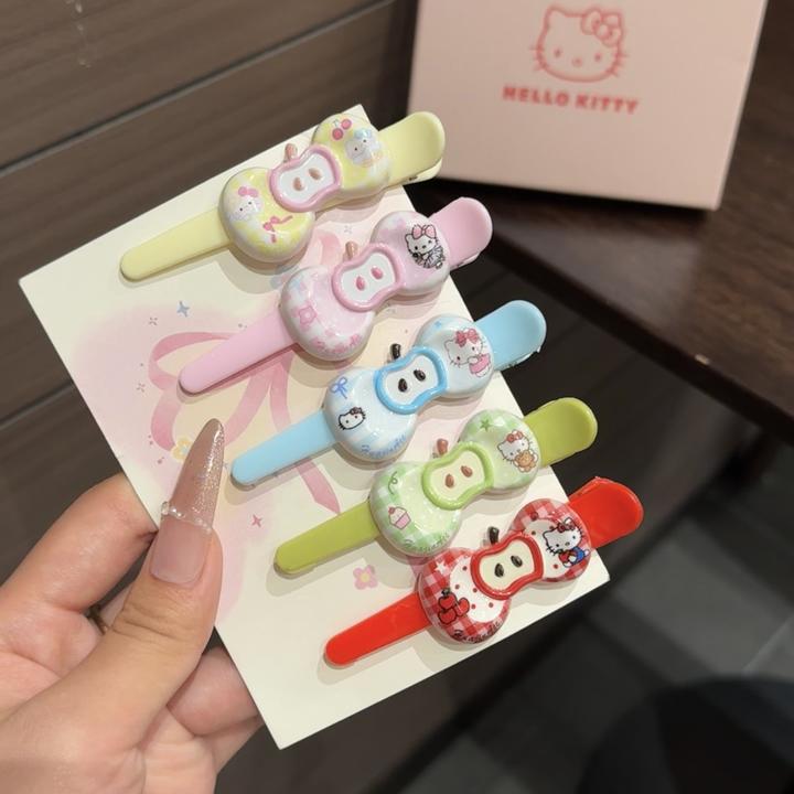 奶油苹果果冻鸭嘴夹可爱ins甜美鸭嘴夹百搭少女卡通刘海ins头饰