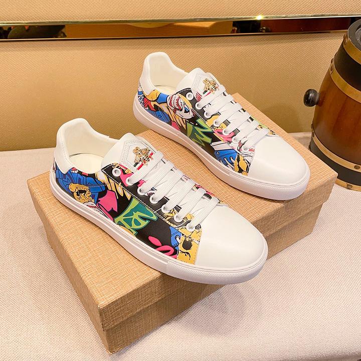 男士鞋子轻奢板鞋潮流男鞋男运动休闲鞋男生新款鞋子印花鞋子男款