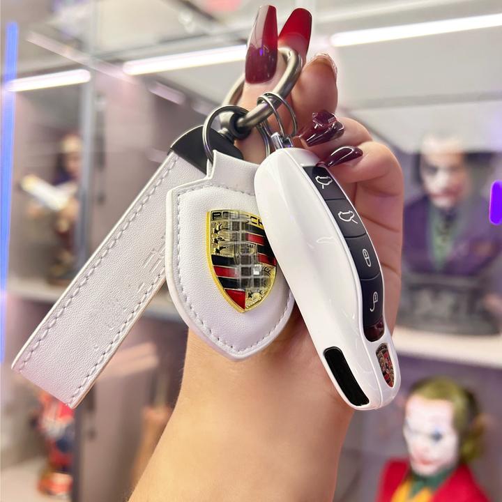 保时捷金属钥匙替换壳新卡宴Macan718帕拉梅拉911/taycan插入式