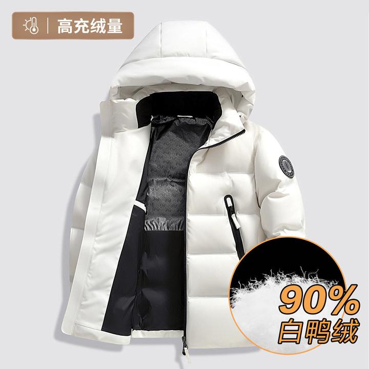 2026冬季新款男士潮流时尚极寒加厚东北面包羽绒服男短款保暖外套