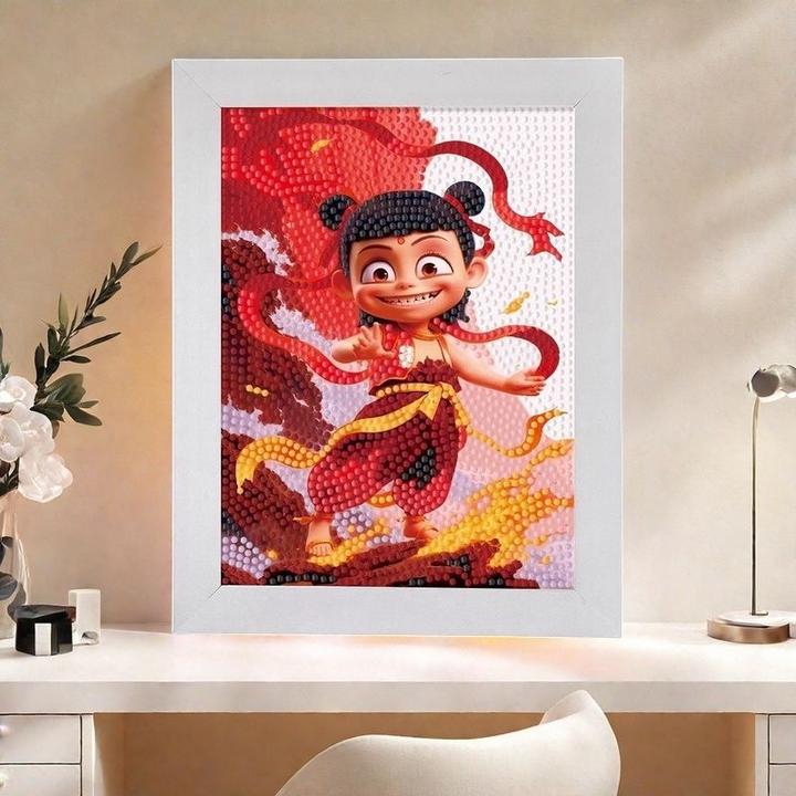 哪吒之魔童闹海钻石画手工diy粘贴画2025新款带框敖丙卡通礼物