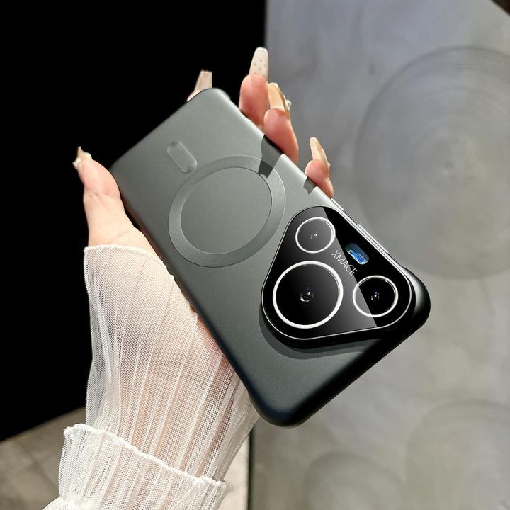 超薄无边框散热适用华为pura70pro磁吸手机壳pura70金属漆肤感磨