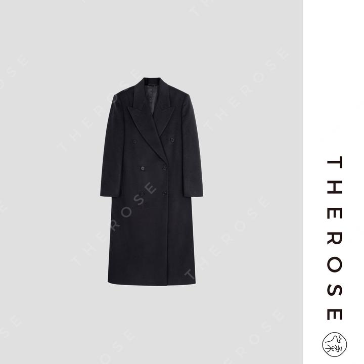 之柔【创世纪】简约时髦超细丝羊毛大衣时尚气质廓形长款女士外套