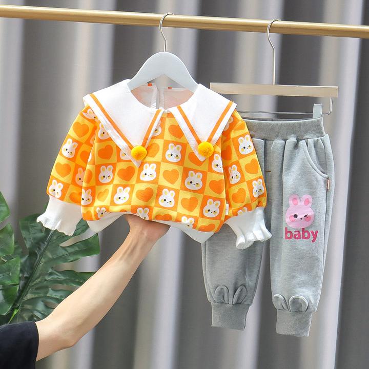 女童6-12岁秋冬潮款套装女孩童装套时尚修身显痩休闲保暖舒适透气