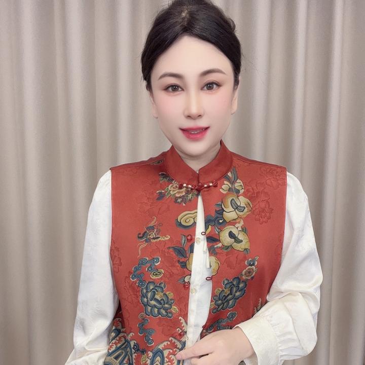 夏季新款立领民族风中老年妈妈装新中式国风马甲