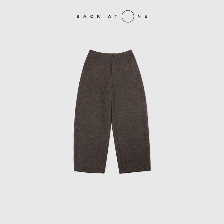 BACKATONE“暖冬裤王”时髦显瘦高腰百搭羊毛弯刀裤 BFF-2BI187N-K