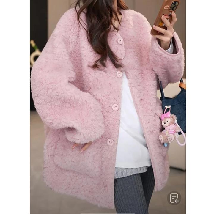 2024年新款冬季气质显瘦高级感百搭宽松简约时尚休闲女士外套