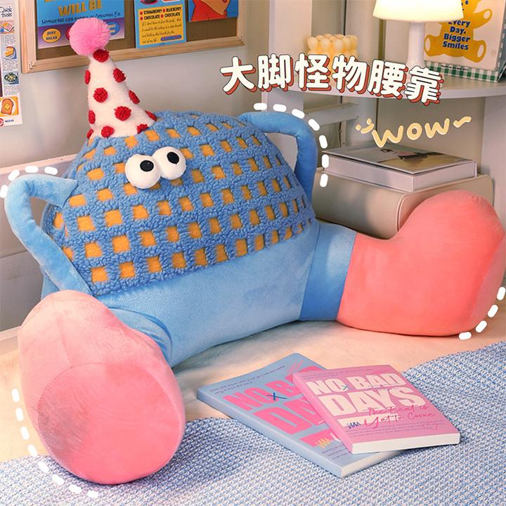 小怪兽护腰靠枕高颜值大抱枕靠背垫沙发办公室靠垫背靠椅子抱枕TL