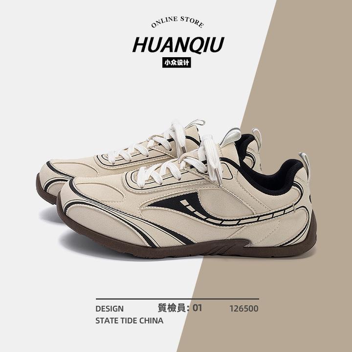 环球隐形增高男鞋秋季休闲百搭潮流赛车鞋运动原创设计户外德训鞋