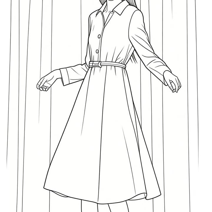 【MonTendre】秋冬新款 L 翻领复古收腰小香风连衣裙高级感长裙