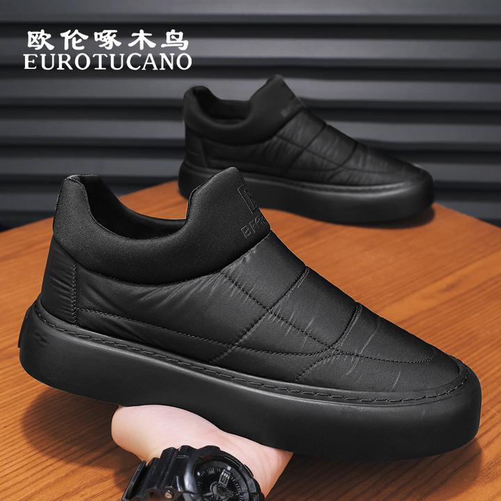 欧伦啄木鸟EUROTUCANO一脚蹬棉鞋冬季新款加绒加厚防滑保暖雪地靴