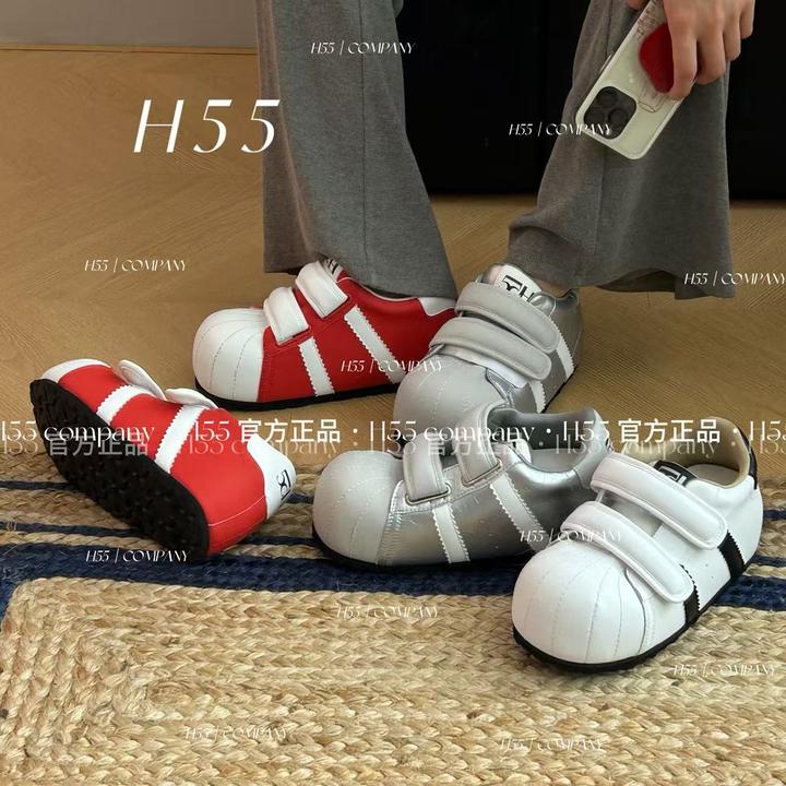 H55-次元梦境｜Q版泡泡贝壳小板鞋6cm21-2660-RD