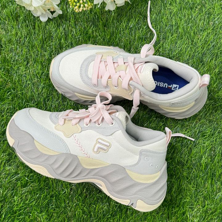FUSION斐乐海星2代老爹鞋女鞋百搭厚底增高运动休闲鞋琥珀流光风