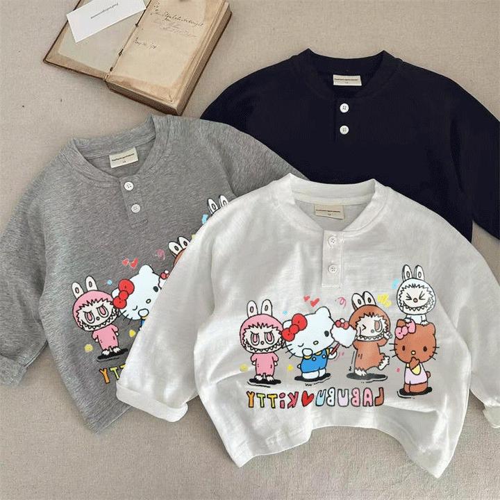 抢新儿童秋季新款童装2025男女童时尚百搭网红韩版纯棉长袖T恤ins