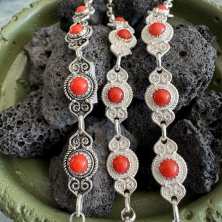 足银手链 足银蒙古元素真旭日手链