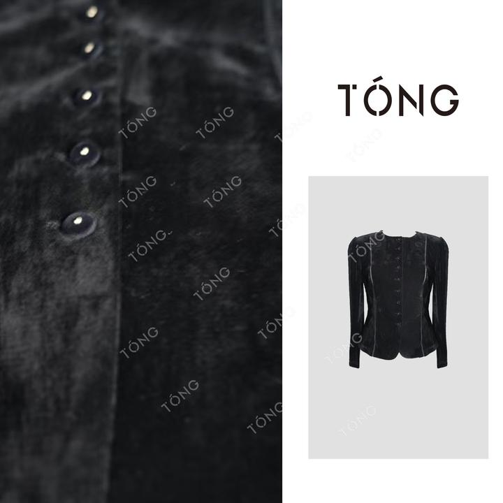 【惬风】秋季欧若封小众设计师款高级感盘口上衣 YY353