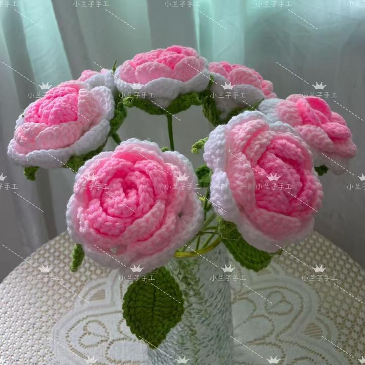 新手易学，卷心玫瑰花材料包，不含花瓶，送视频教程