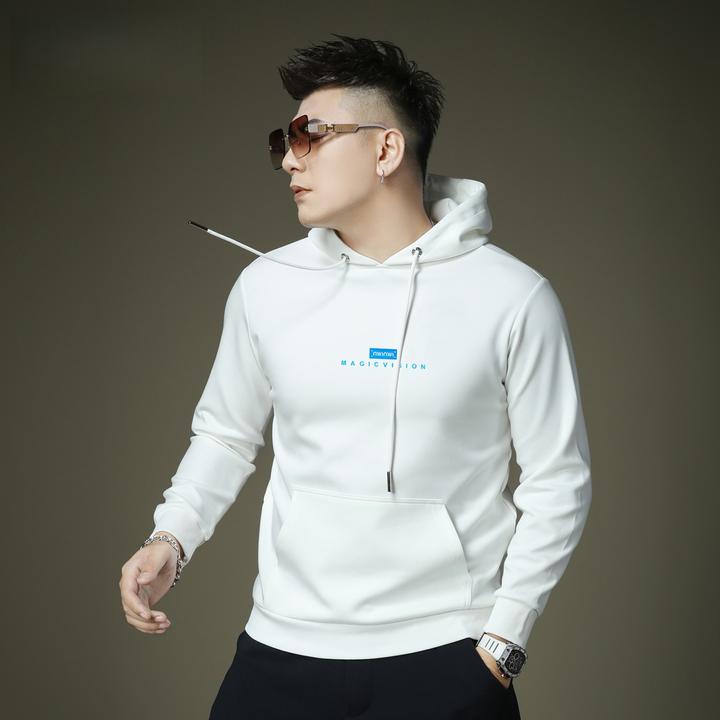 高级感时尚连帽卫衣套头长袖上衣秋冬新款ins潮牌印花字母套头衫