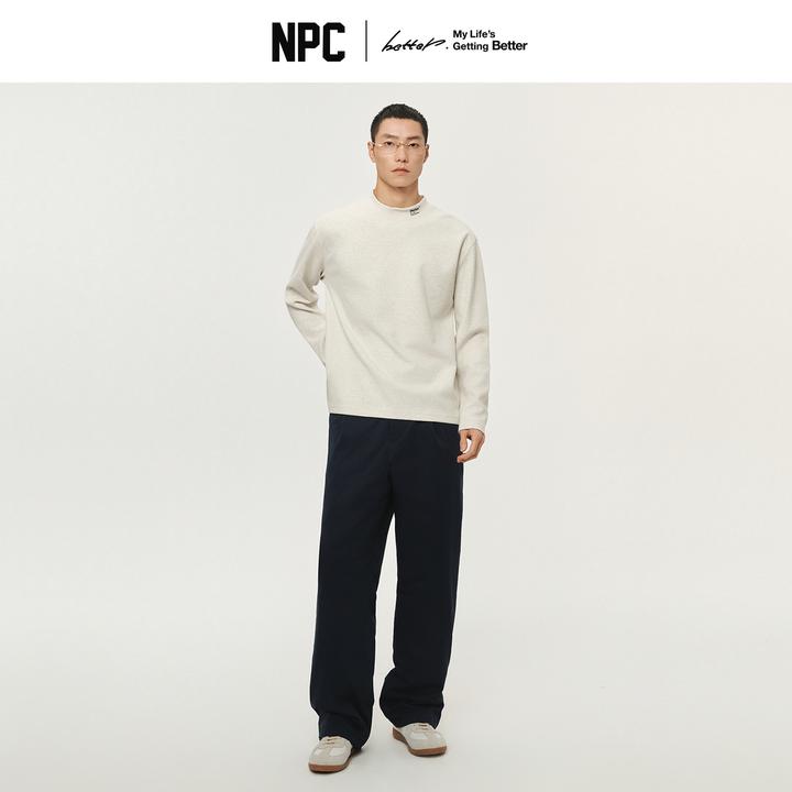 NPC潮牌90%白鸭绒三防直筒抽绳羽绒裤男舒适户外休闲NP5ATR14