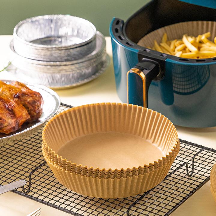 家用烘焙油纸空气炸锅专用纸硅油纸不粘圆形吸油纸防粘纸食物垫纸