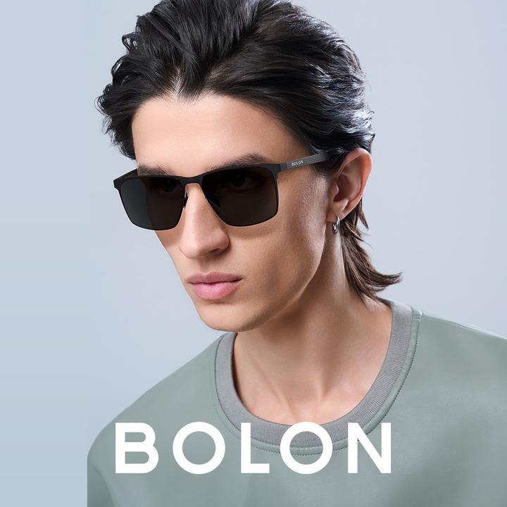 BOLON暴龙25年新款偏光钓鱼眼镜方框太阳镜开车驾驶墨镜男BL8126