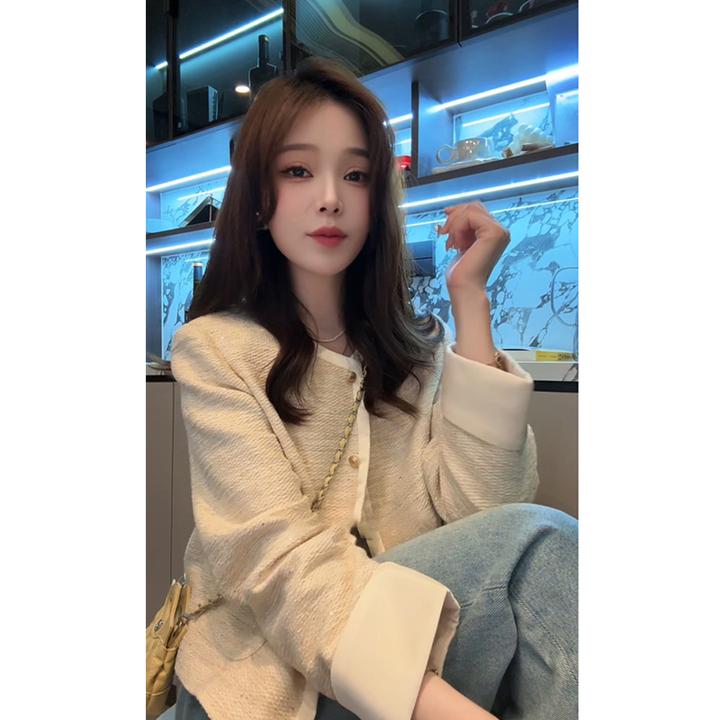 小香风名媛短款气质薄外套女春秋2026新款法式小个子休闲小众夹克